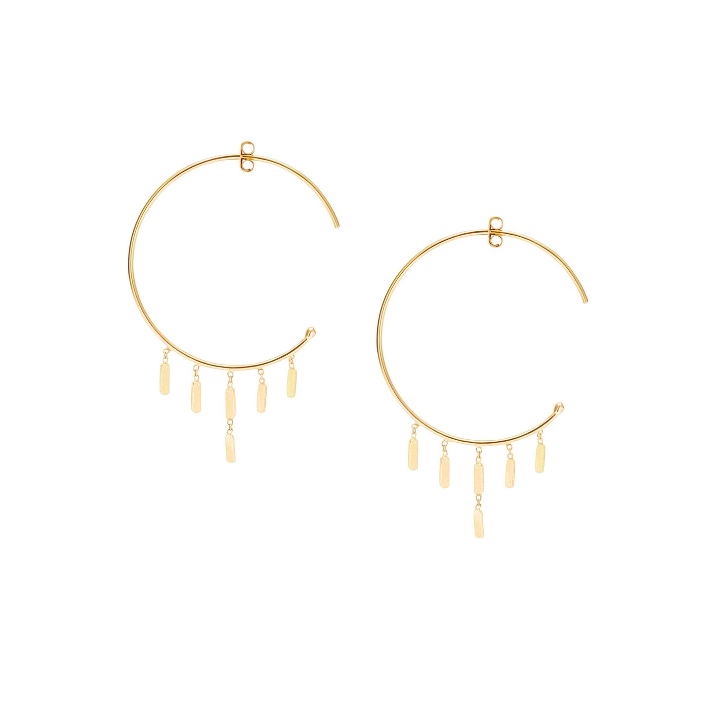 Enchanting Gold Hoop Earrings