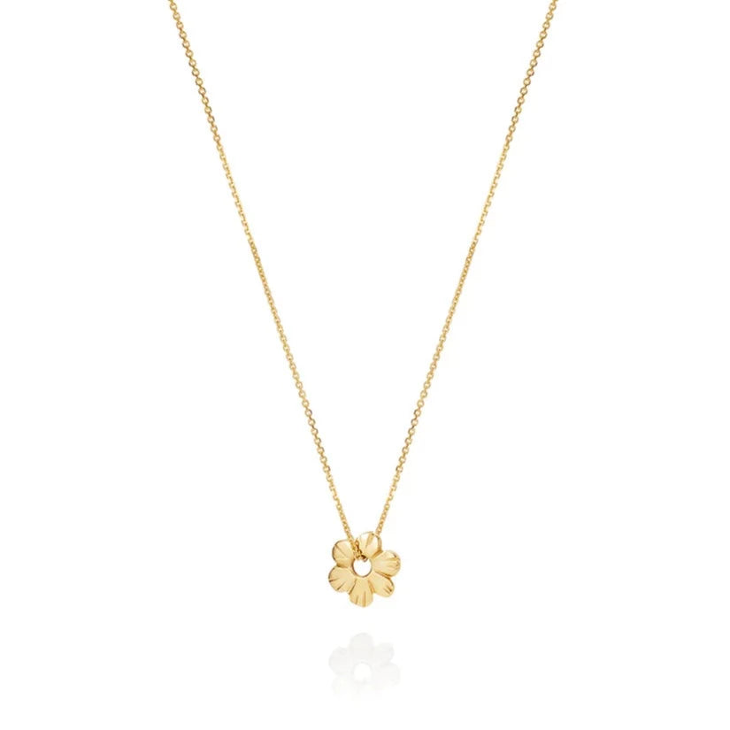 Laura Lee's 9ct gold Marguerite Flower spinner necklace