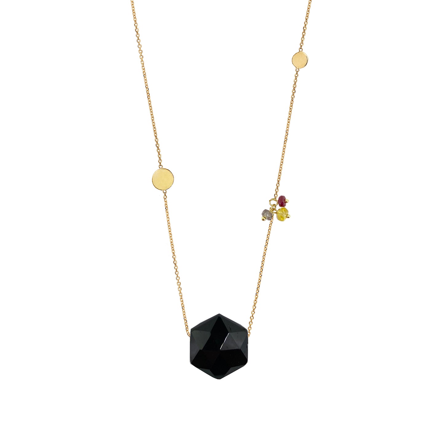 Mystic Chev Short Hexagon Necklace