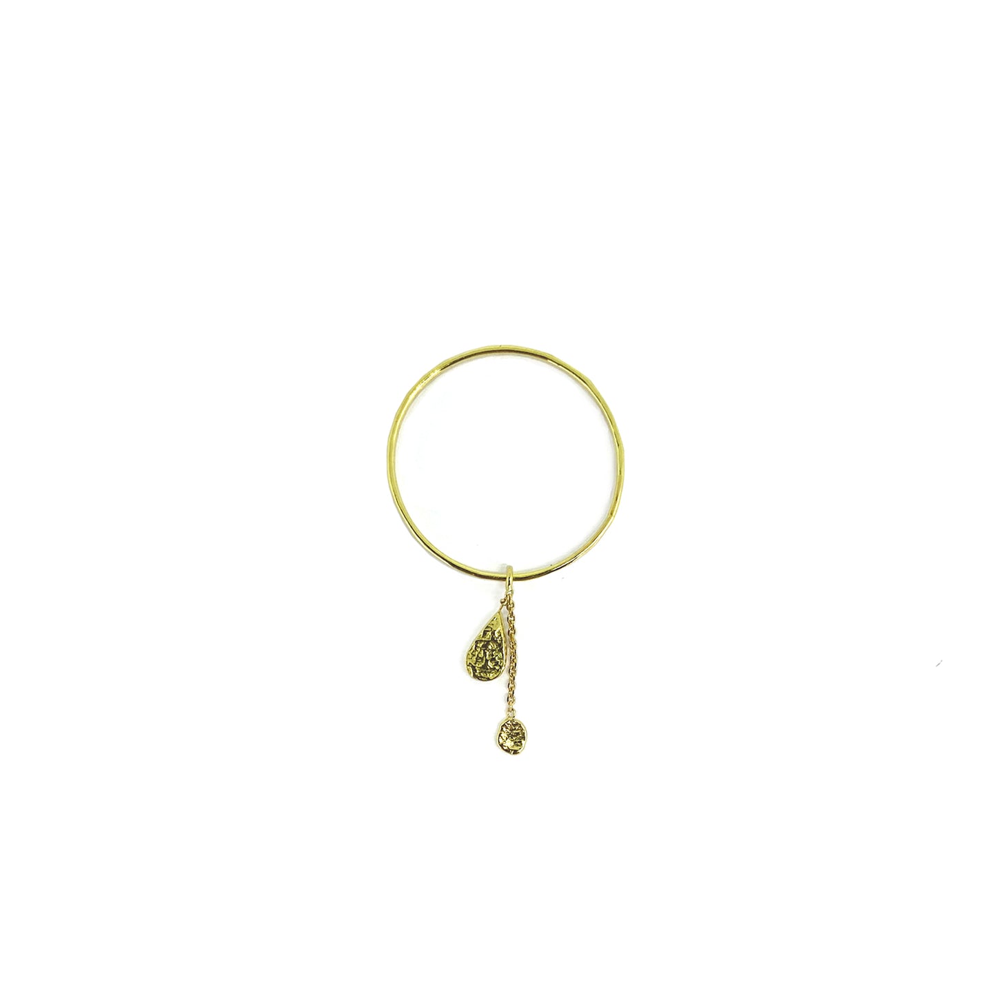 Precious Pear Charm Ring