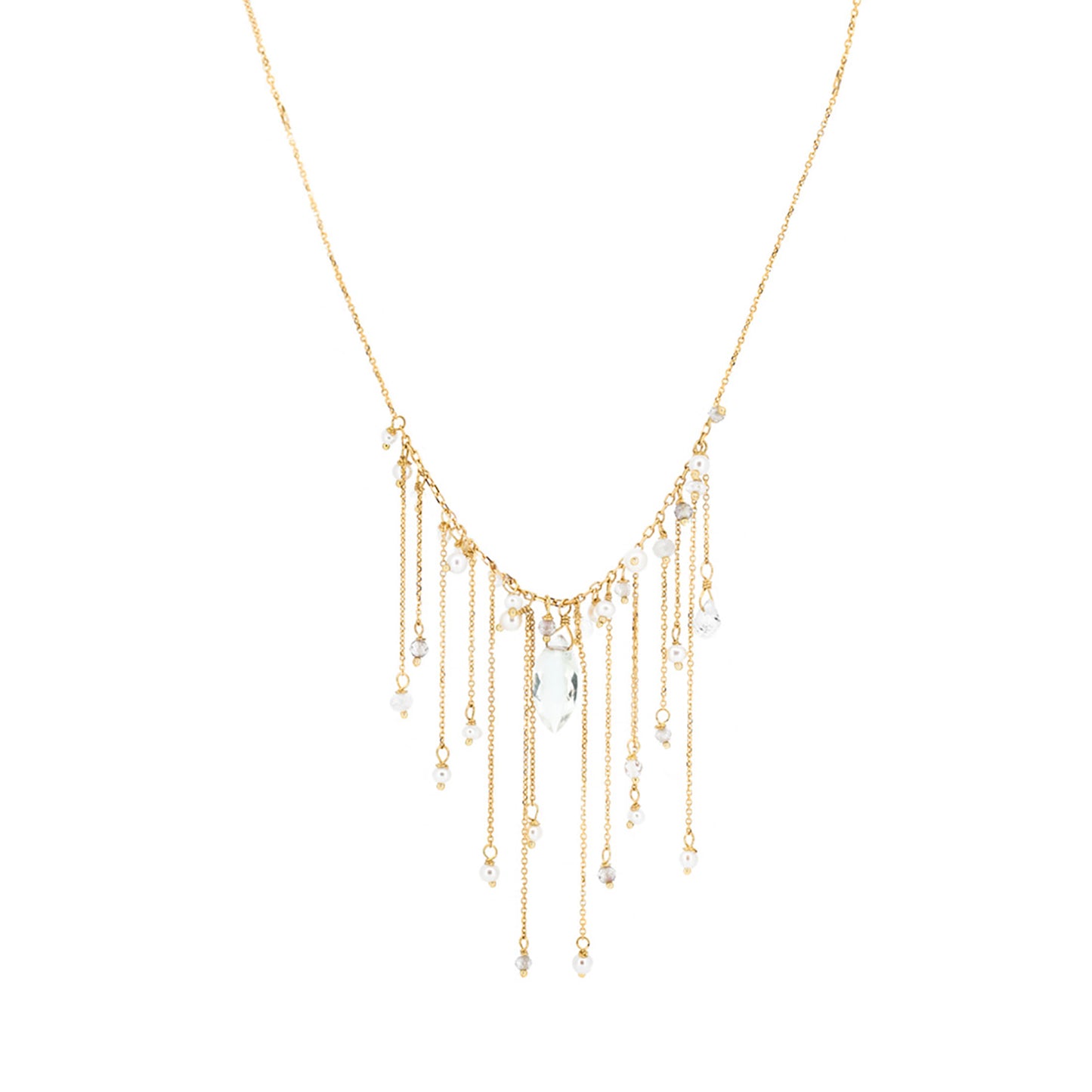 Goddess of Love Pearl Layered Chain Necklace