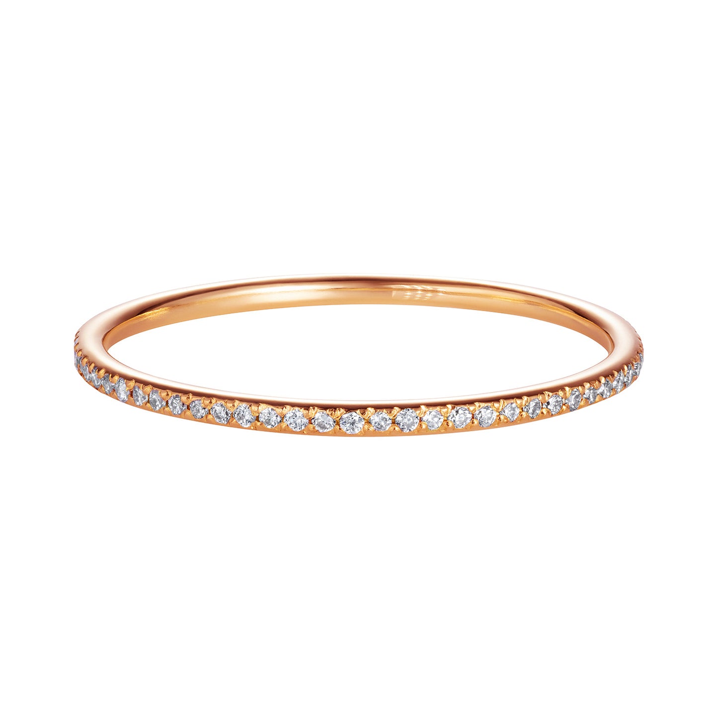 Rose Gold Diamond Eternity Fairy Band