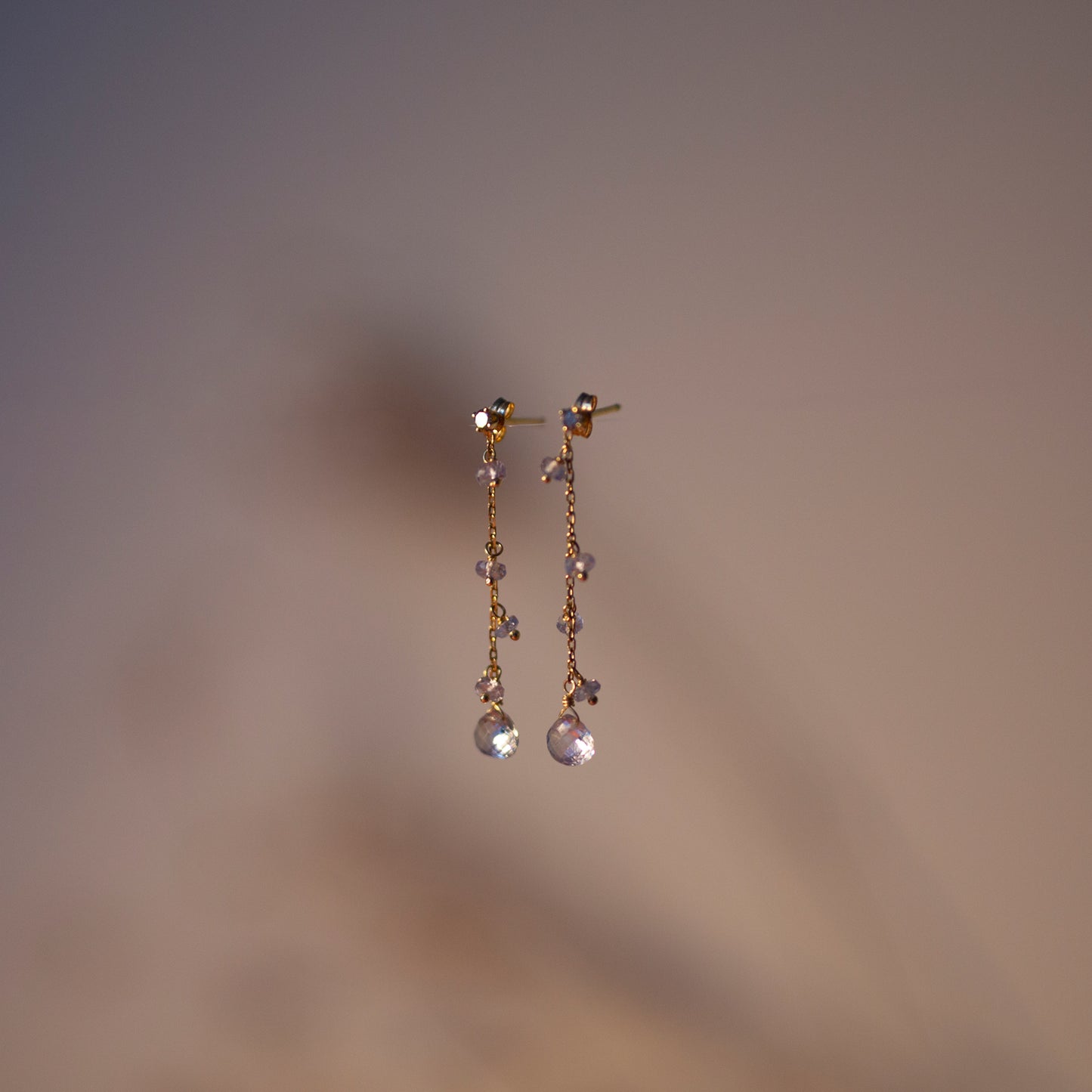 Sale Salt and Pepper Diamond and sapphire Earrings