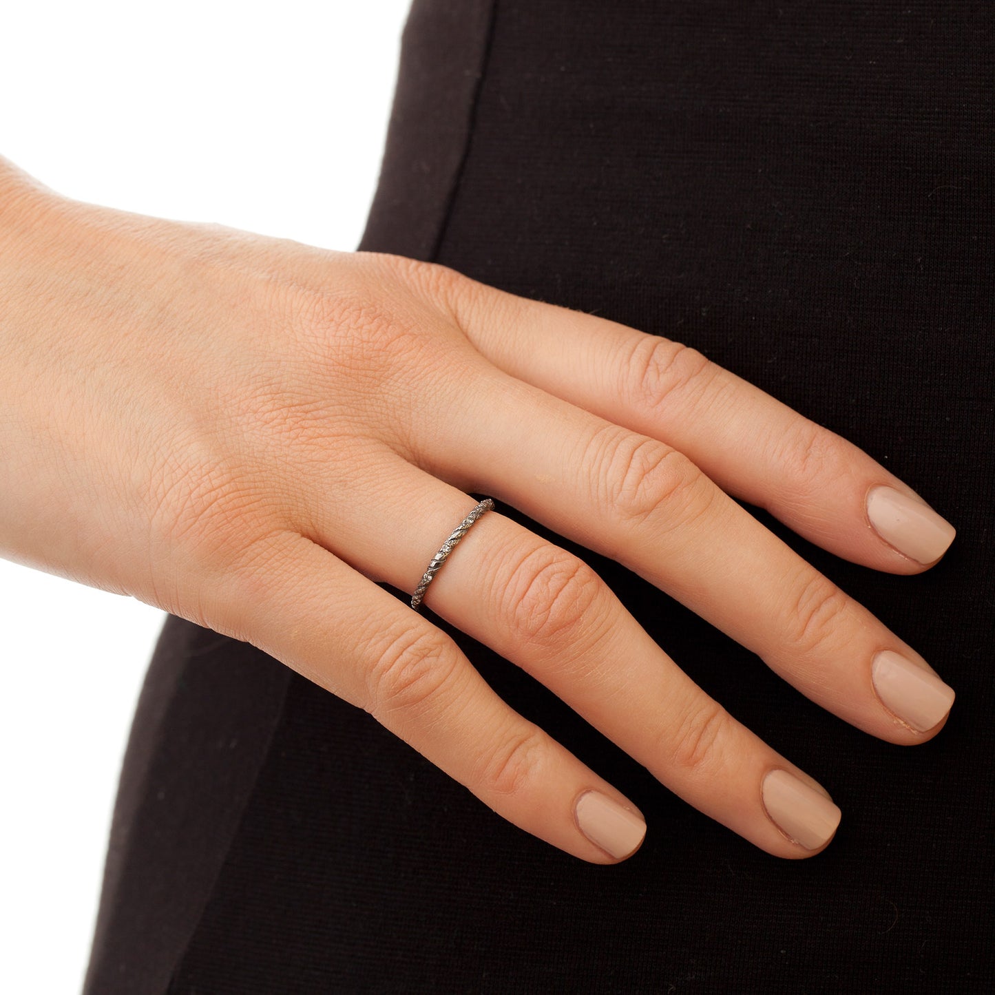 White Gold Diamond set Twisted Ring