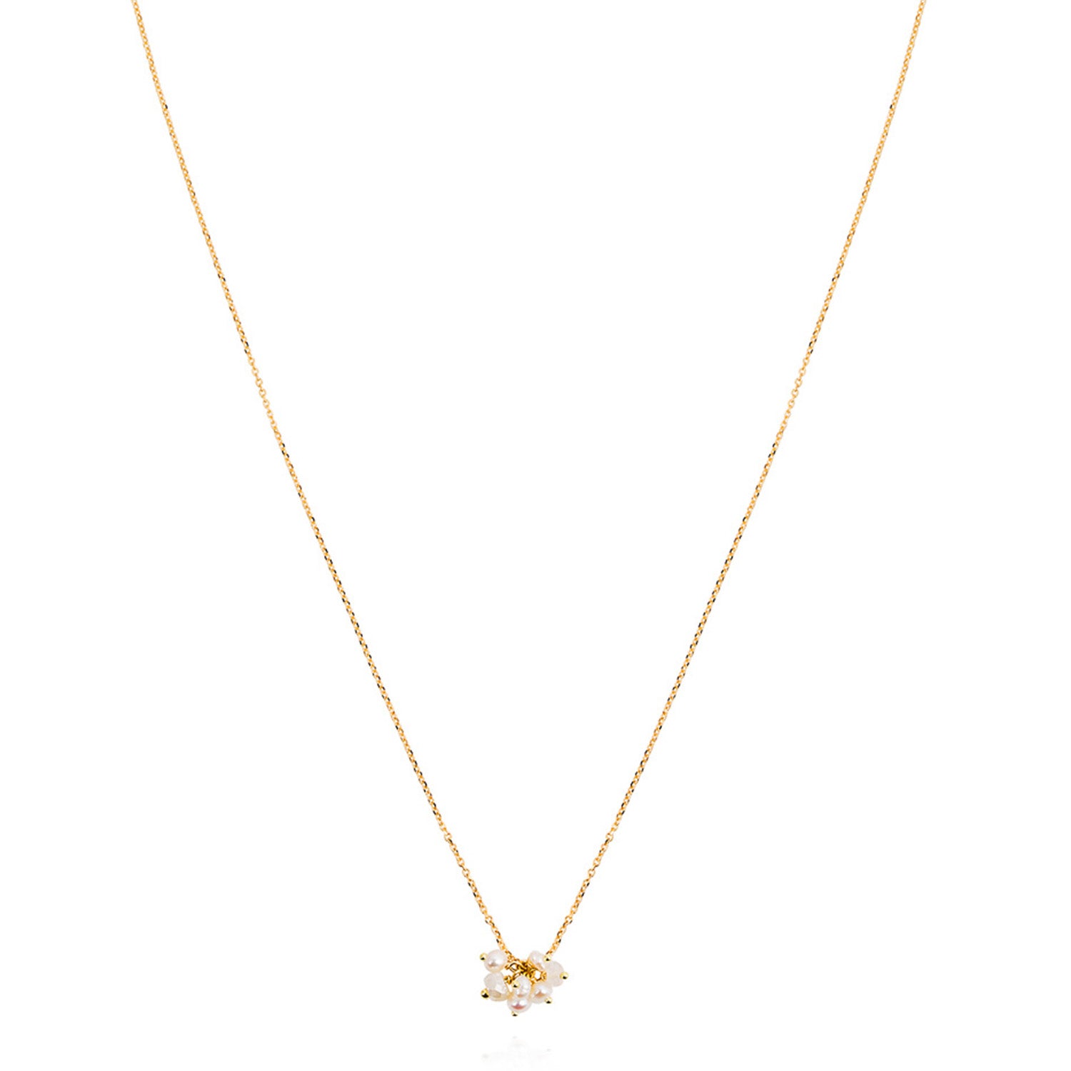 Pearl Cluster Simple Necklace