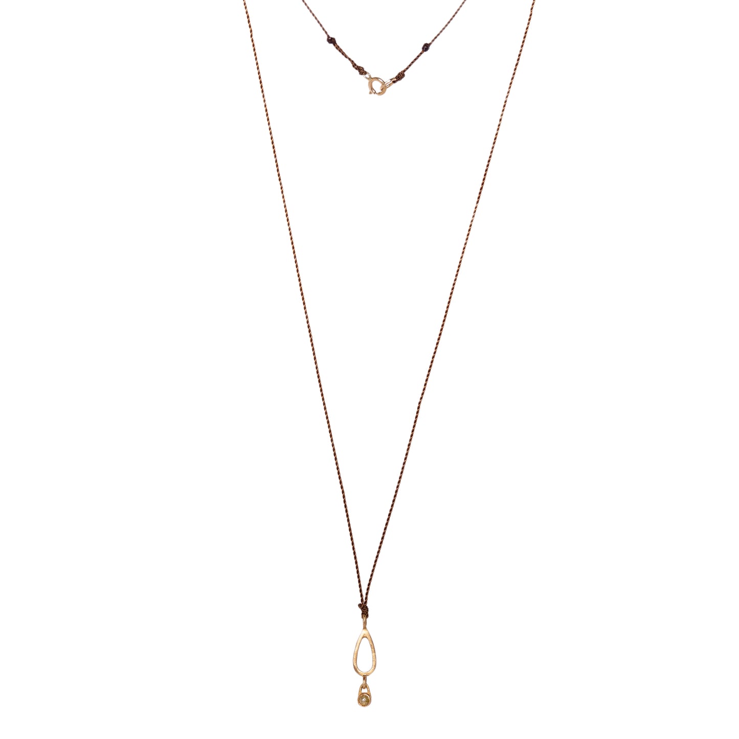 Margaret Solow Tear Drop Diamond Necklace