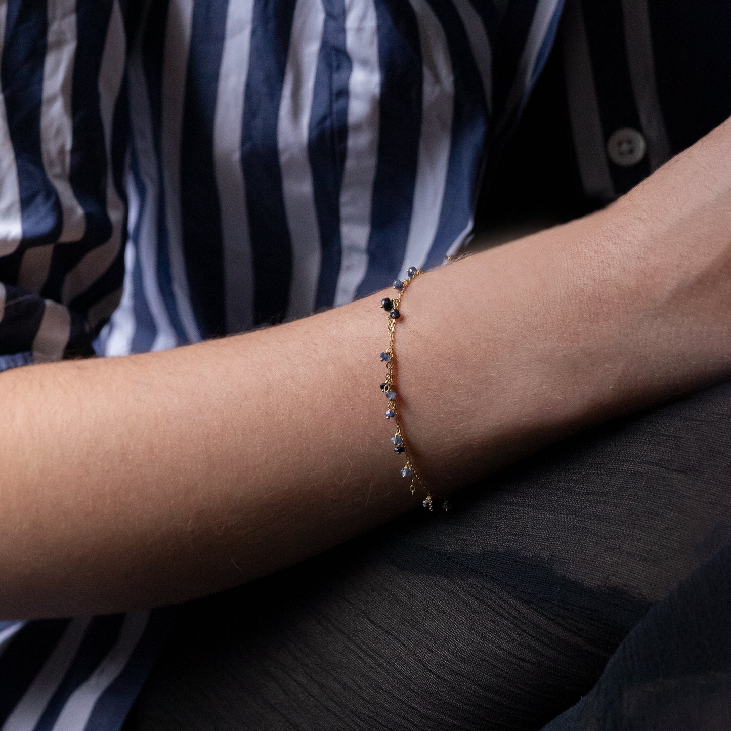 Pogo Punk Blue Sapphire Bracelet
