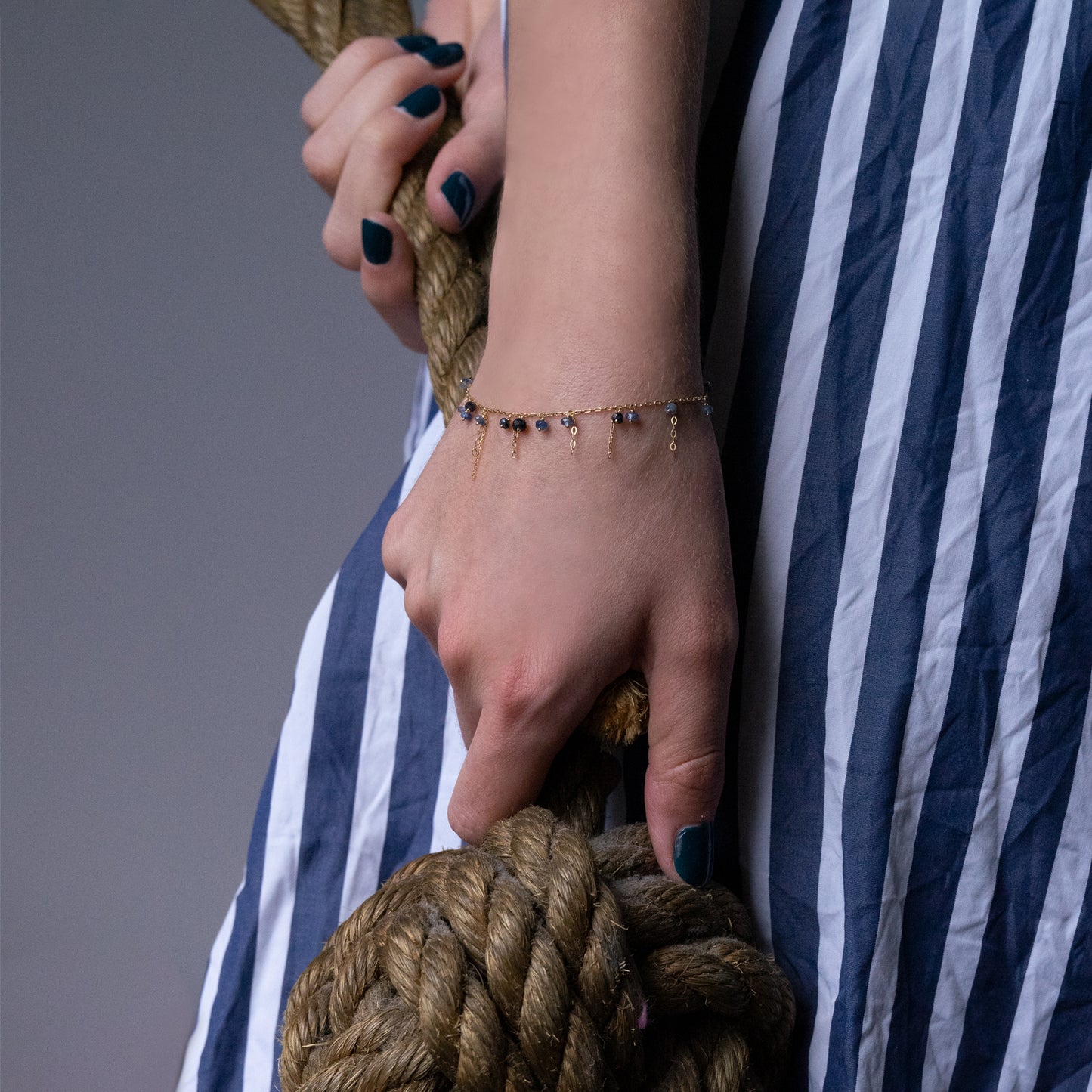 Pogo Punk Blue Sapphire Bracelet