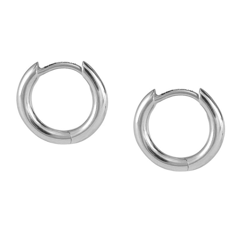 Laura Lee sterling silver Skinny Huggy Hoops