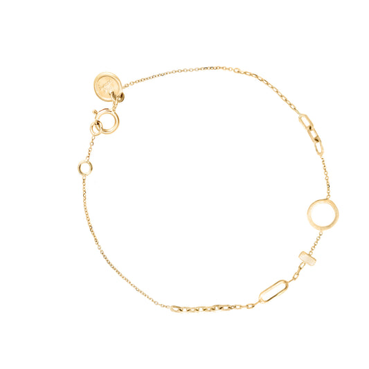 18ct Gold chains galore bracelet