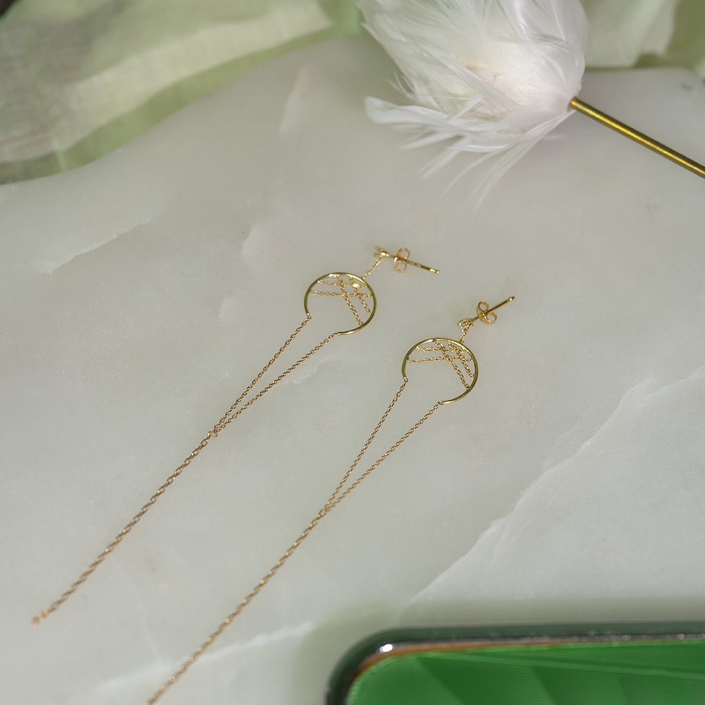 Sale Tartan Diamond Tail Earrings