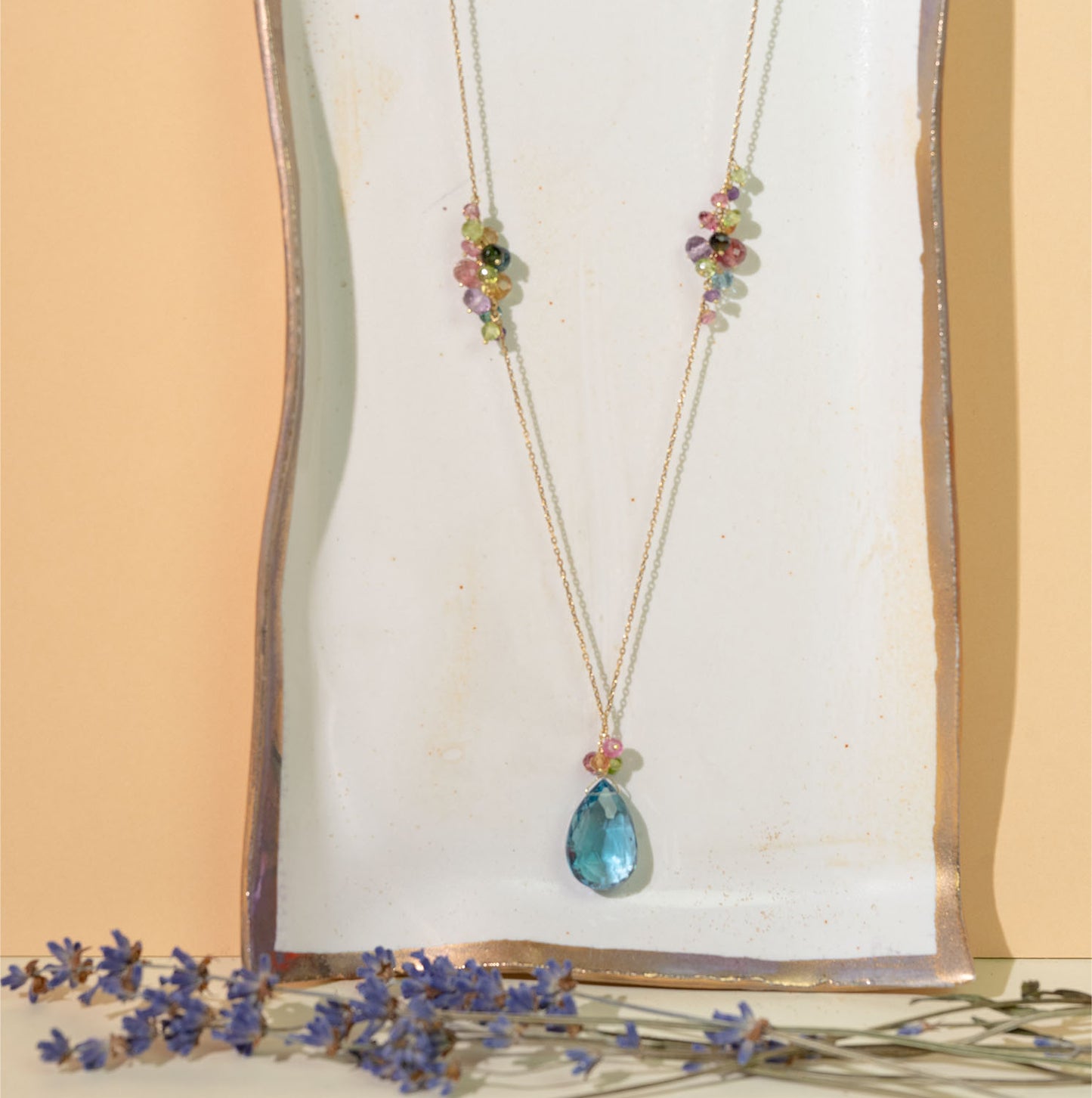 Sale Tourmalina Ballerina Beaded Drop Necklace