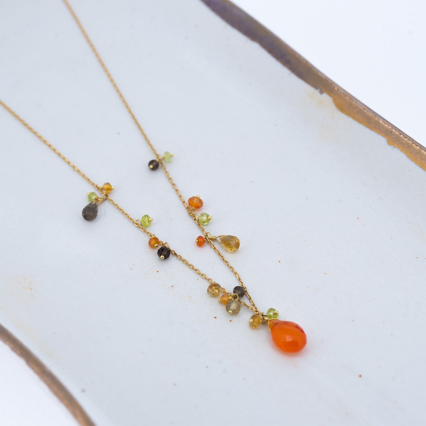 Sale Carnelian Drop Necklace