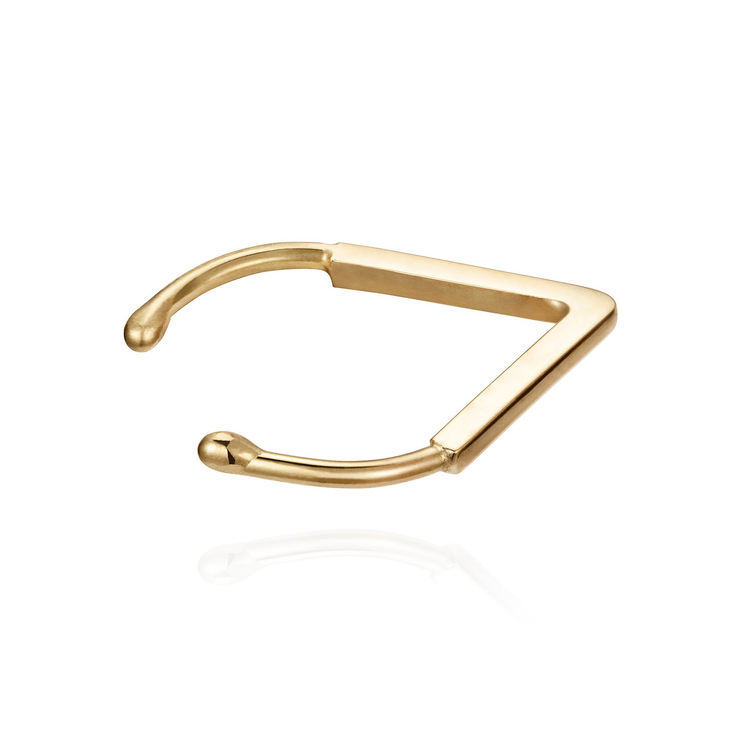 Gatsby Glamour 18ct gold ear cuff earring