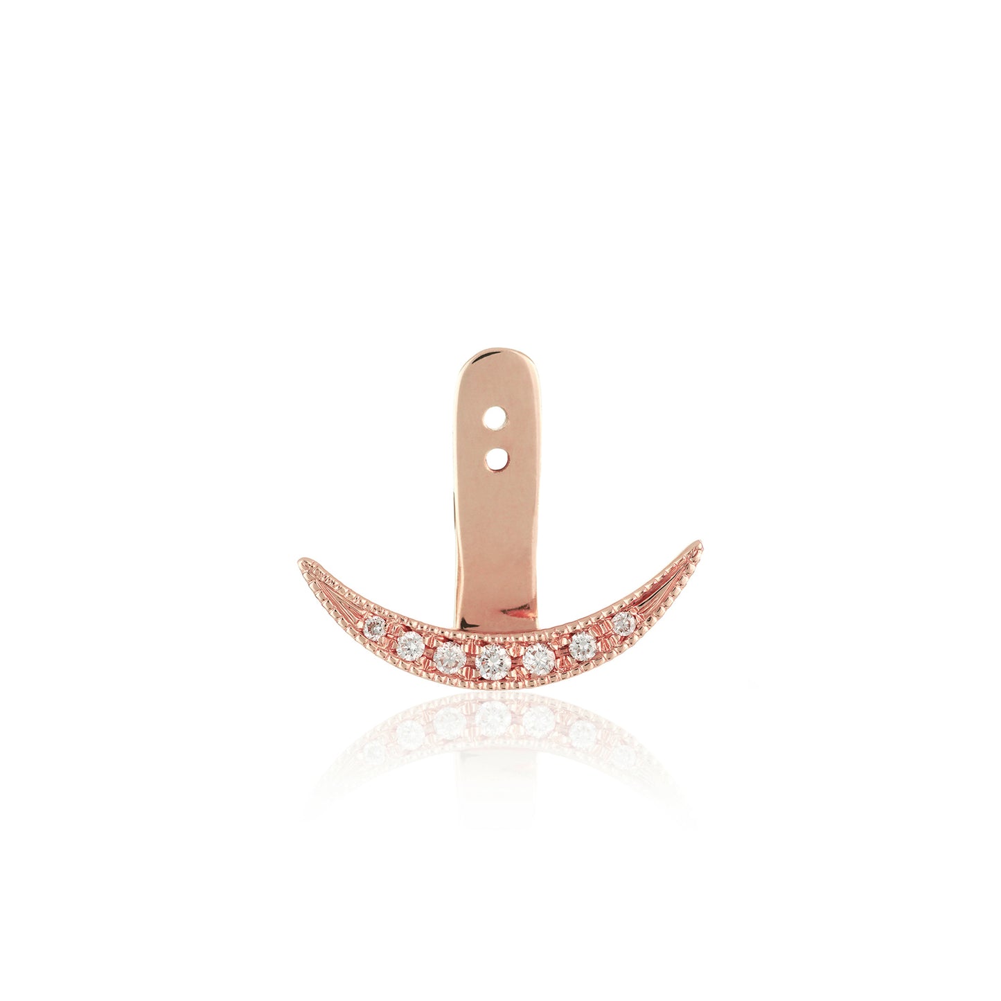 Brooke Gregson 18ct rose gold crescent ear hug attachment.