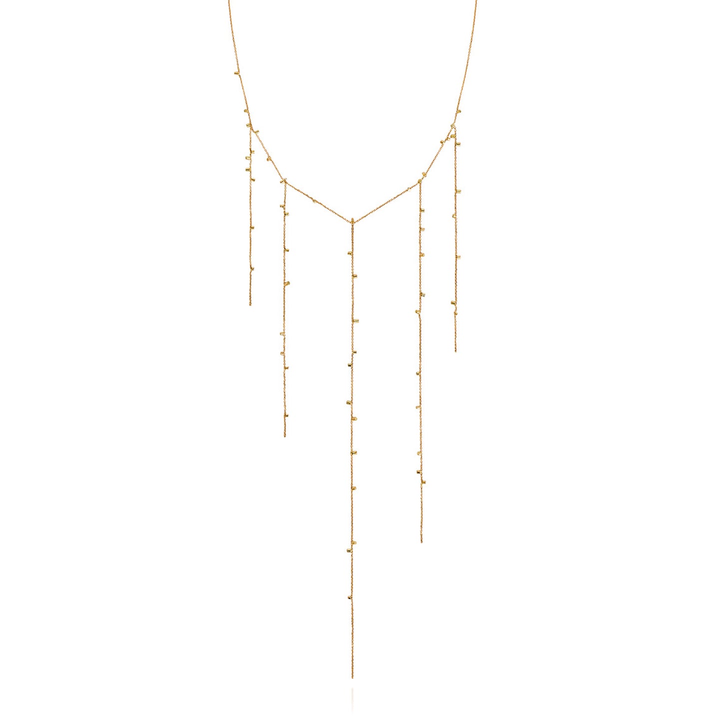 Gold Dust Five Strand Necklace
