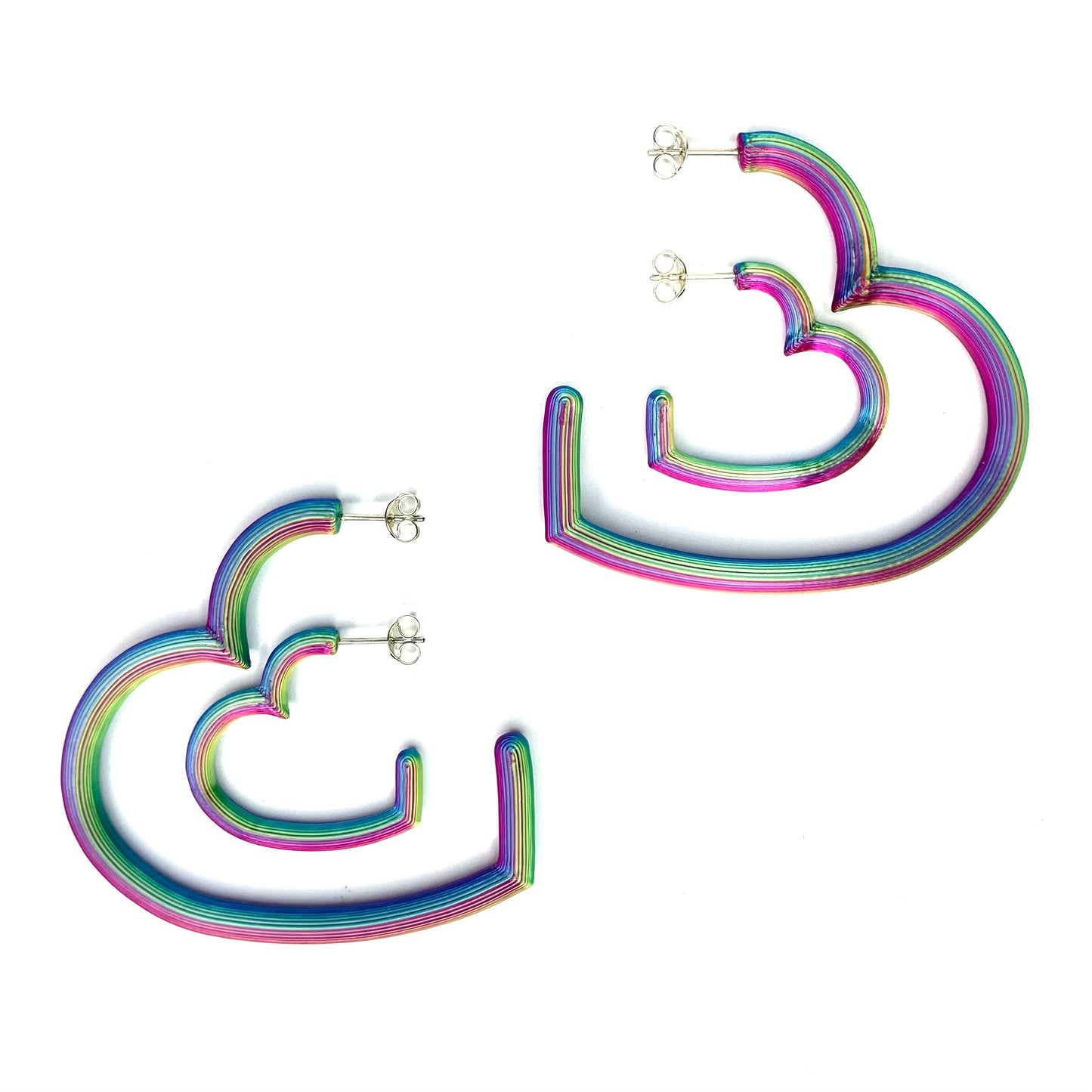 Zoe Sherwood Magic Hearts Hoop Earrings