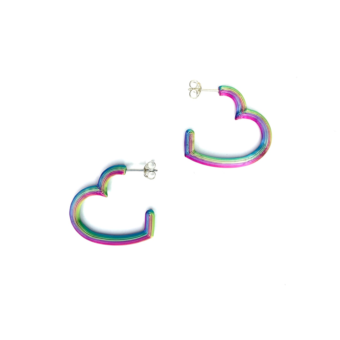 Zoe Sherwood Magic Hearts Hoop Earrings small