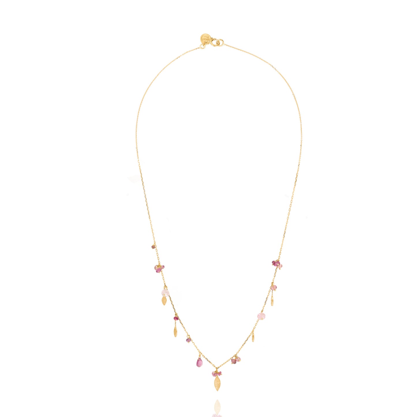Romantic World Mixed Pink Stone Necklace