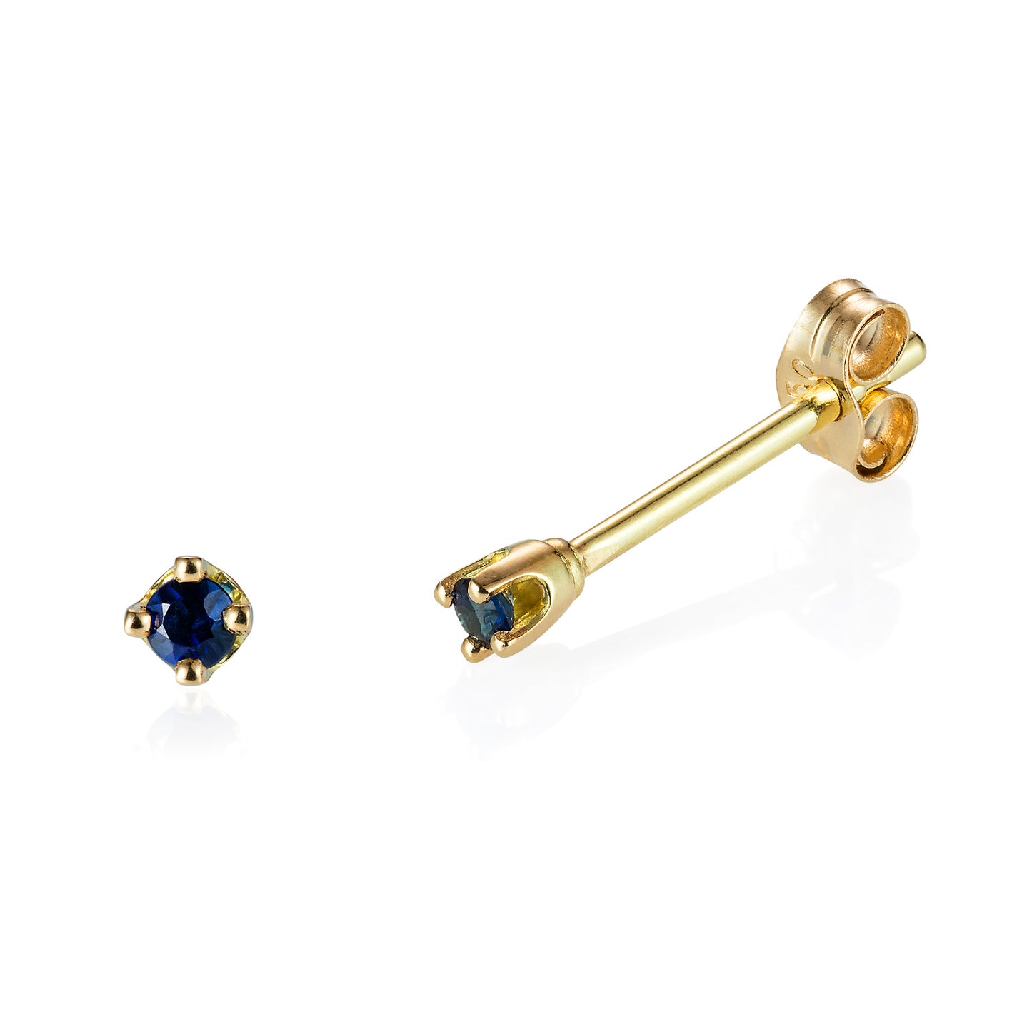 Pogo Punk Blue Sapphire Studs