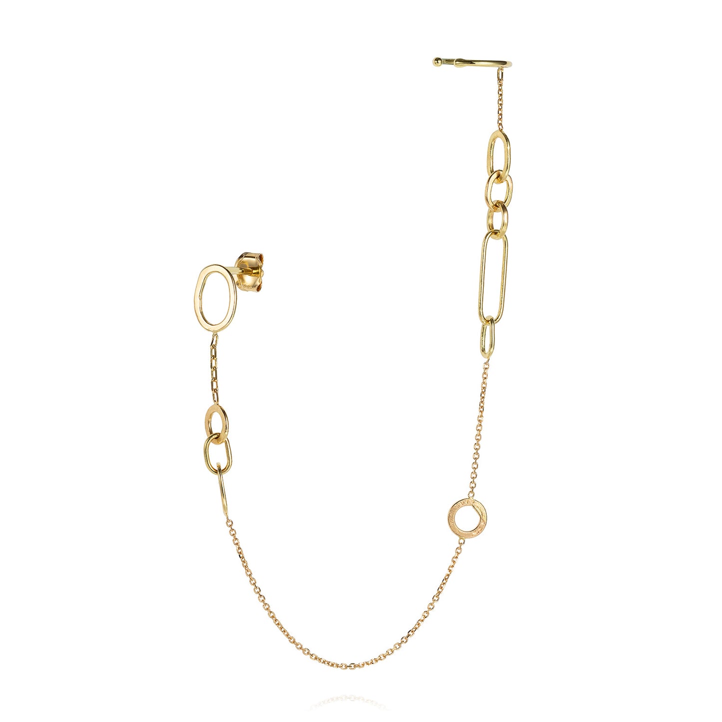 Linked with Love Stud To Cuff Earring
