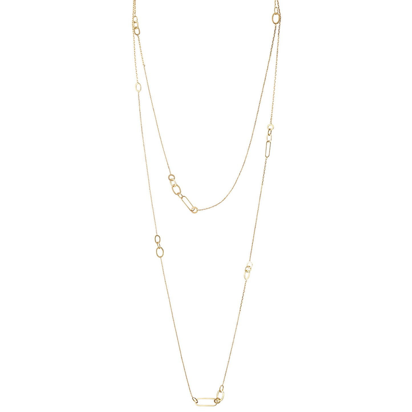 Linked with Love Long Necklace With Link Stations