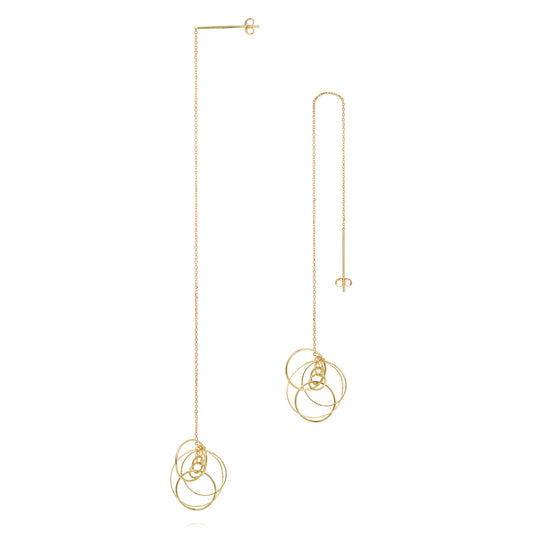 Bubble Clusters Thread Through Earrings