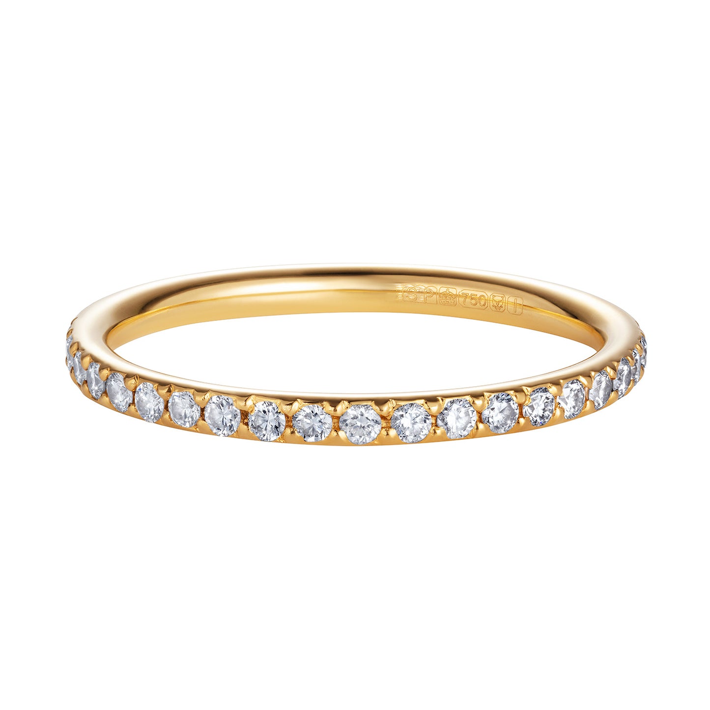 Sweet Pea 18ct yellow gold diamond set eternity band