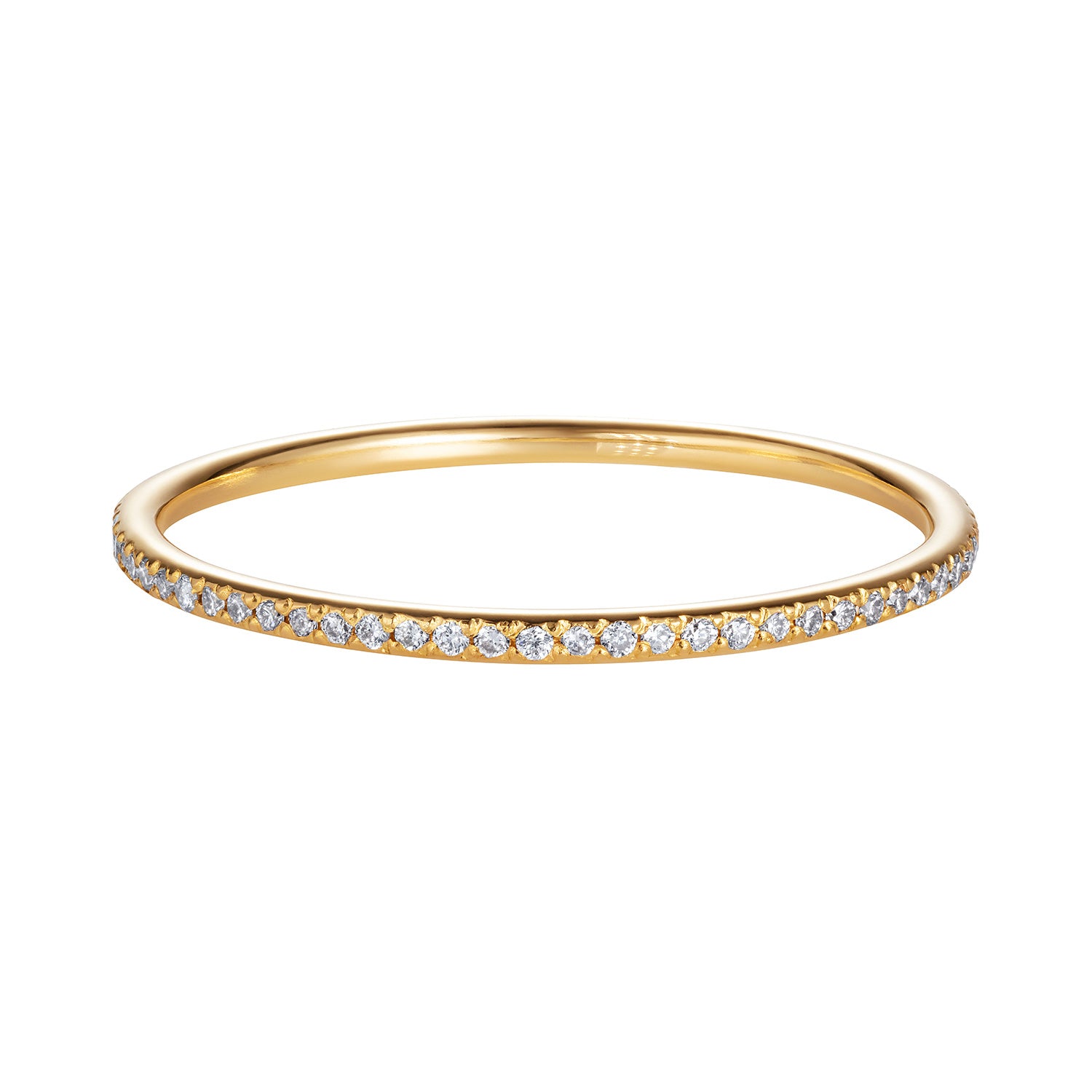 Yellow Gold Diamond Eternity Fairy Band