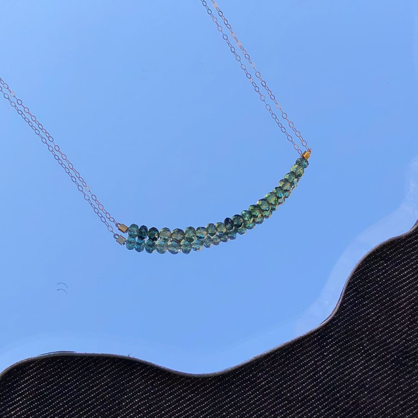 Sale Flouncing Folk Green Tourmaline Necklace