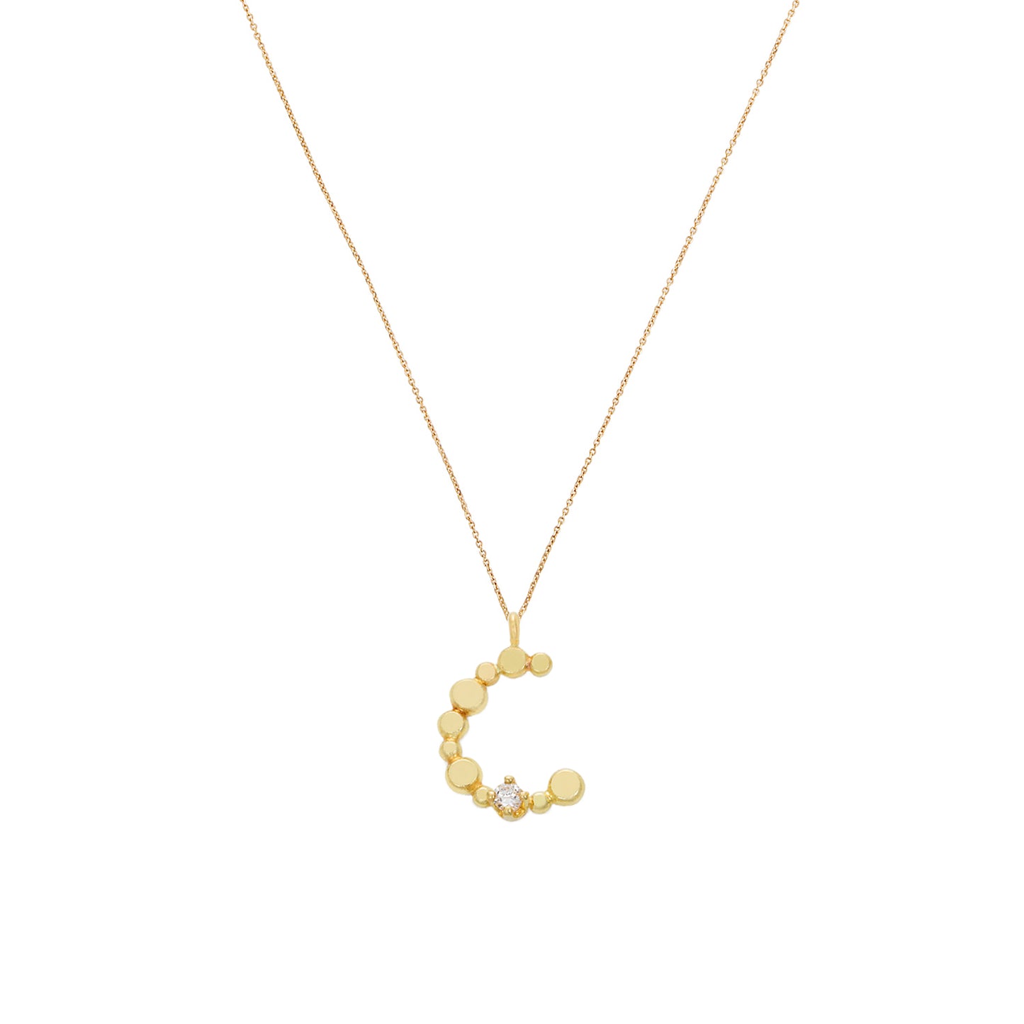 Love Letters 'C' Diamond Necklace