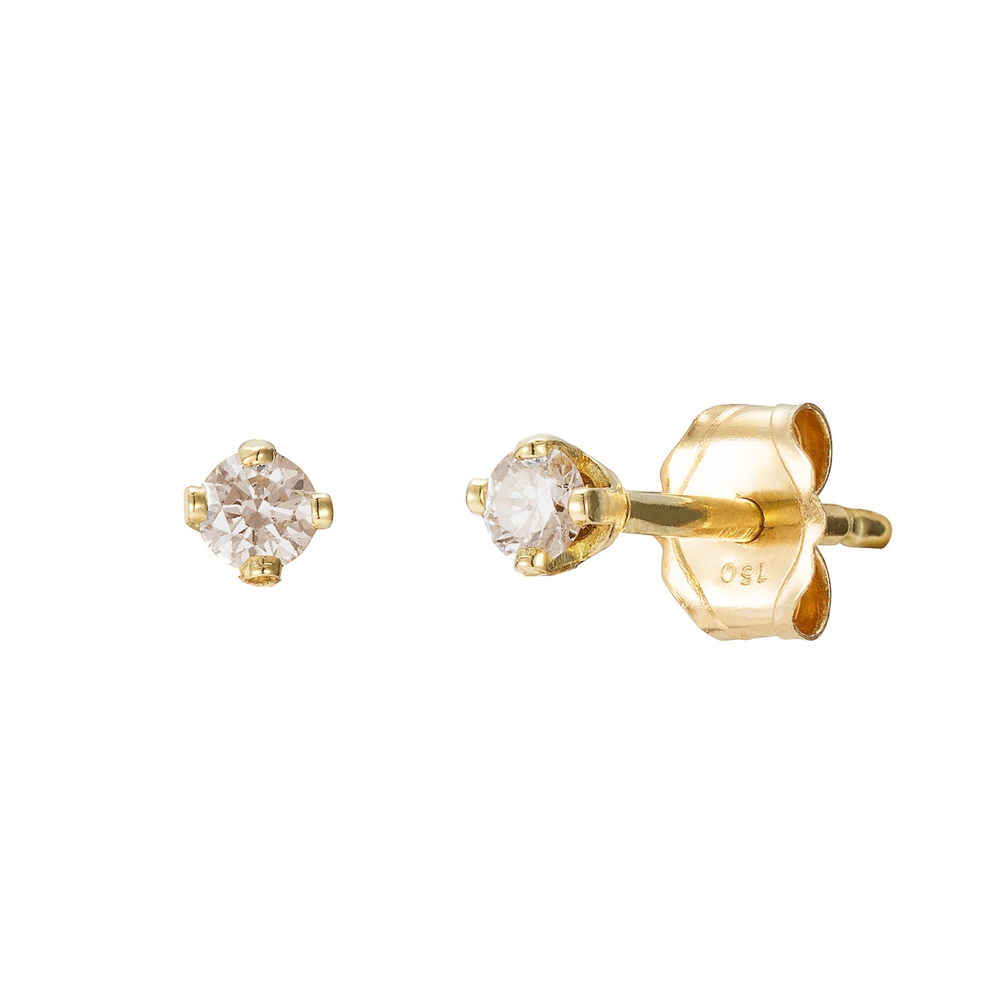 Champagne Diamond Stud Earrings