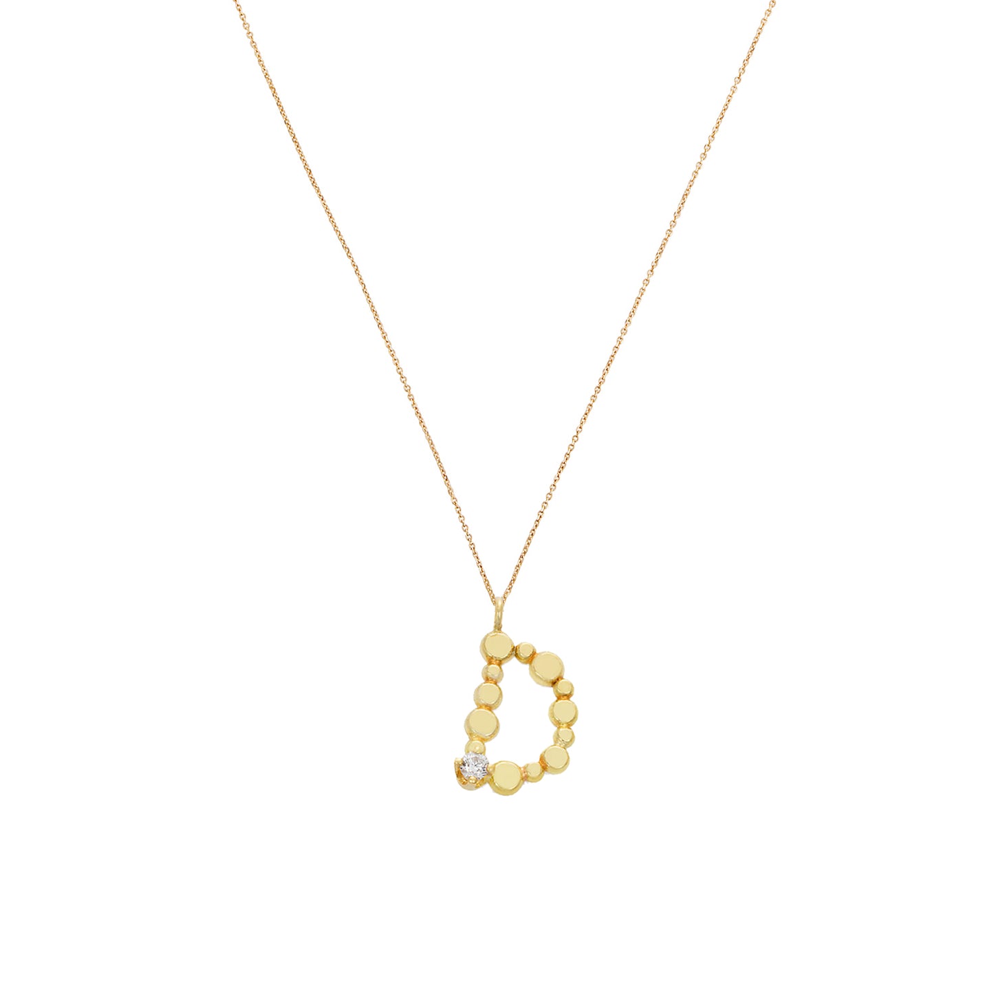 Love Letters 'D' Diamond Necklace
