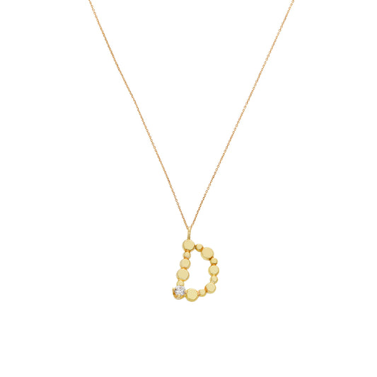 Love Letters 'D' Diamond Necklace