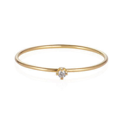 Salt and Pepper Diamond Ring