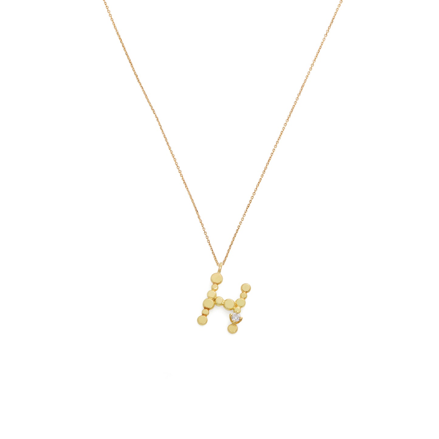 Love Letters 'H' Diamond Necklace