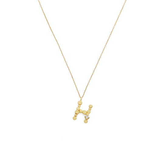 Love Letters 'H' Diamond Necklace