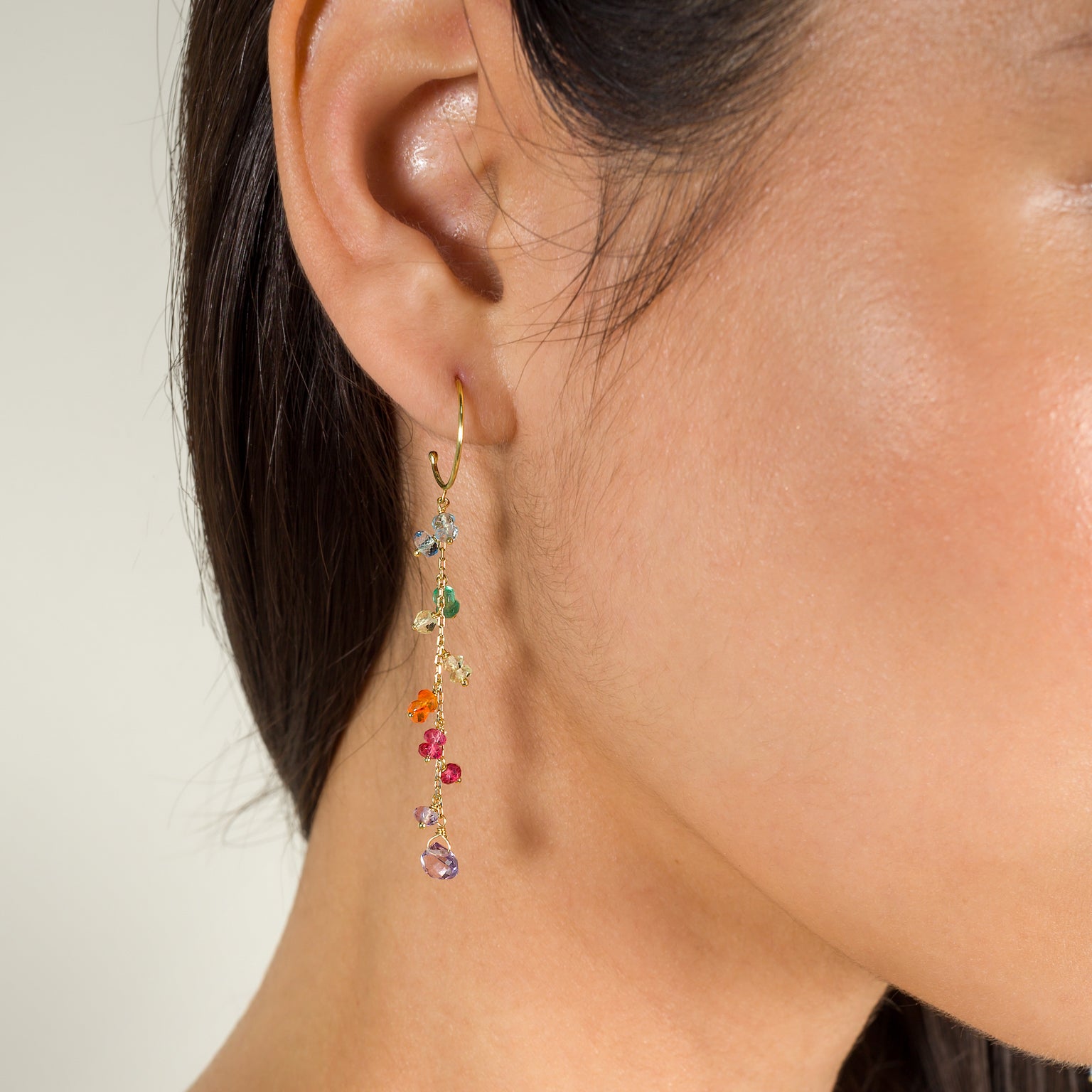 9ct Gold Flower Stud Earrings | Posh Totty Designs