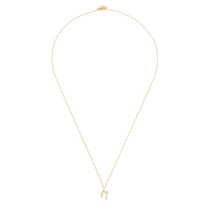 Love Letters 'M' Diamond Necklace