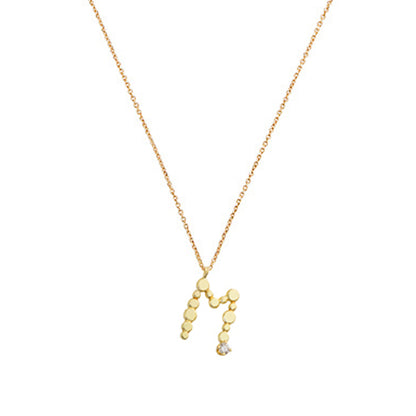 Love Letters 'M' Diamond Necklace