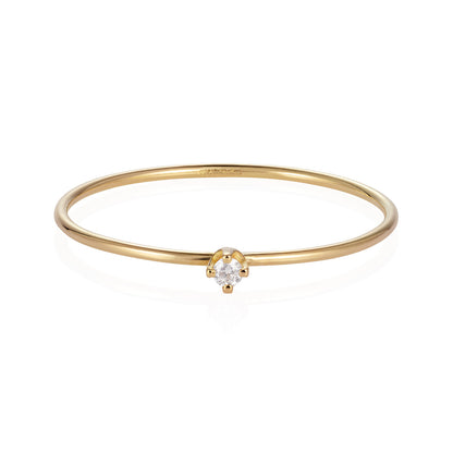 Pogo Punk White Diamond Ring