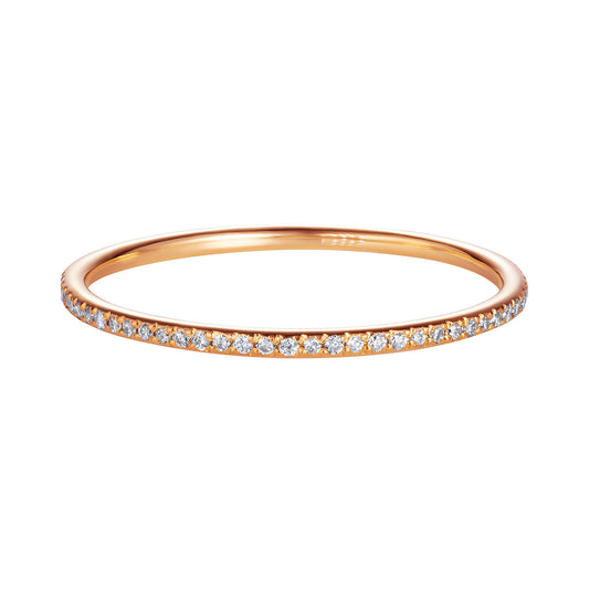 Rose Gold Diamond Eternity Fairy Band