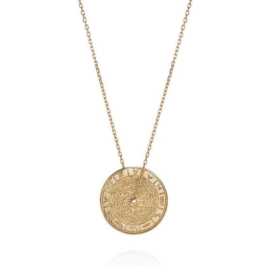 Laura Lee's 9ct gold Zodiac Wheel Necklace