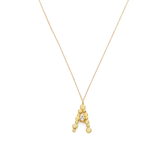 Love Letters 'A' Diamond Necklace