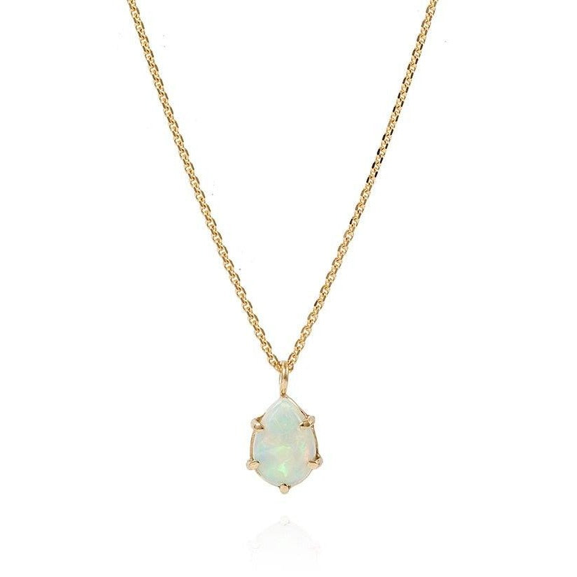 Laura Lee's 9ct gold Mermaid Teardrop opal necklace