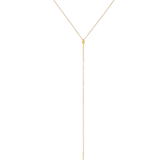 18CT DECO DECADENCE LARIAT STYLE BAR NECKLACE