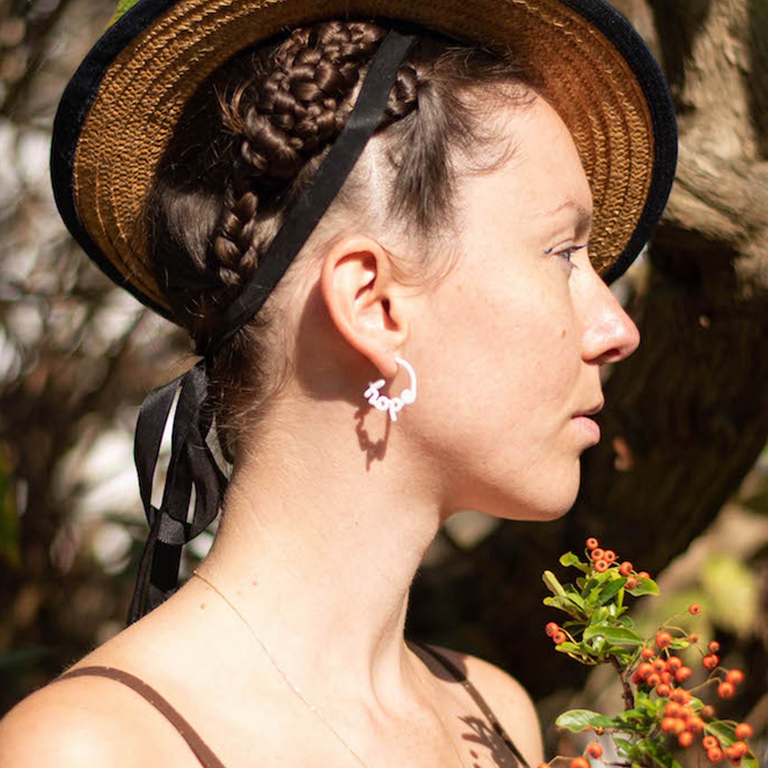 Zoe Sherwood Small 'Hope' Hoop This is ‘Hope’ Hoop earrings