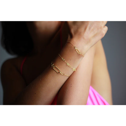 Linked with Love Bracelet on model