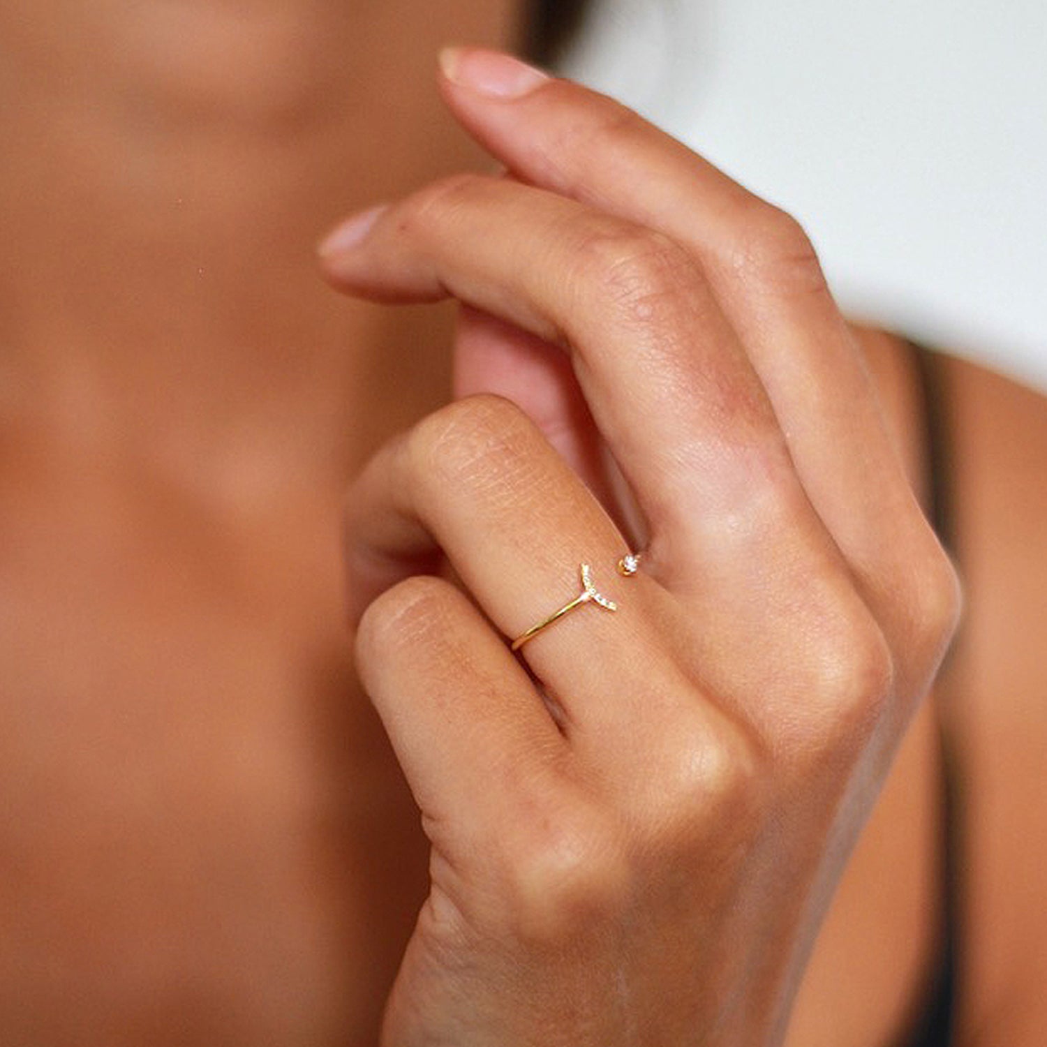 Buy Open Diamond Ring, Minimalist Stacking Ring, Unique Diamond Wedding  Band With Diamonds, Diamond Cuff Ring, Minimalist Open Ring Online in India  - Etsy | Diamond cuff ring, Modern jewelry, Open diamond ring