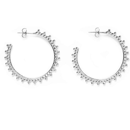 Agnes De Verneuil Silver Hoop earrings